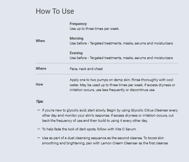Glycolic Citrus Cleanser