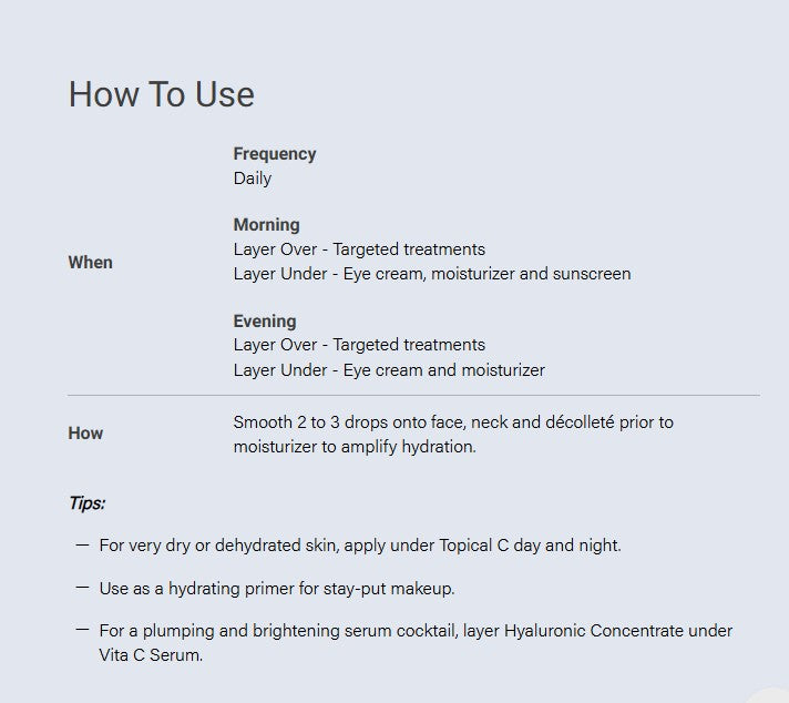 Hyaluronic Concentrate