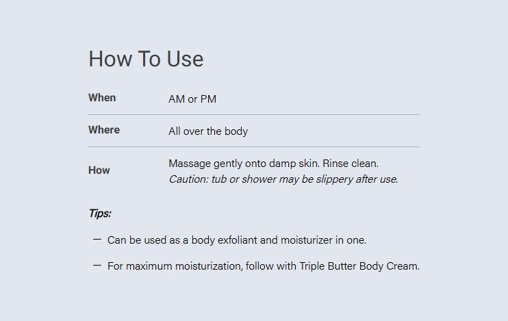 Hydrating Sugar Scrub