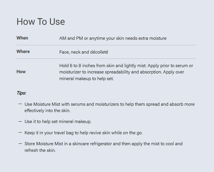 Moisture Mist