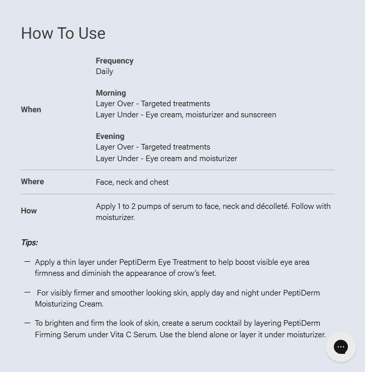 PeptiDerm Firming Serum