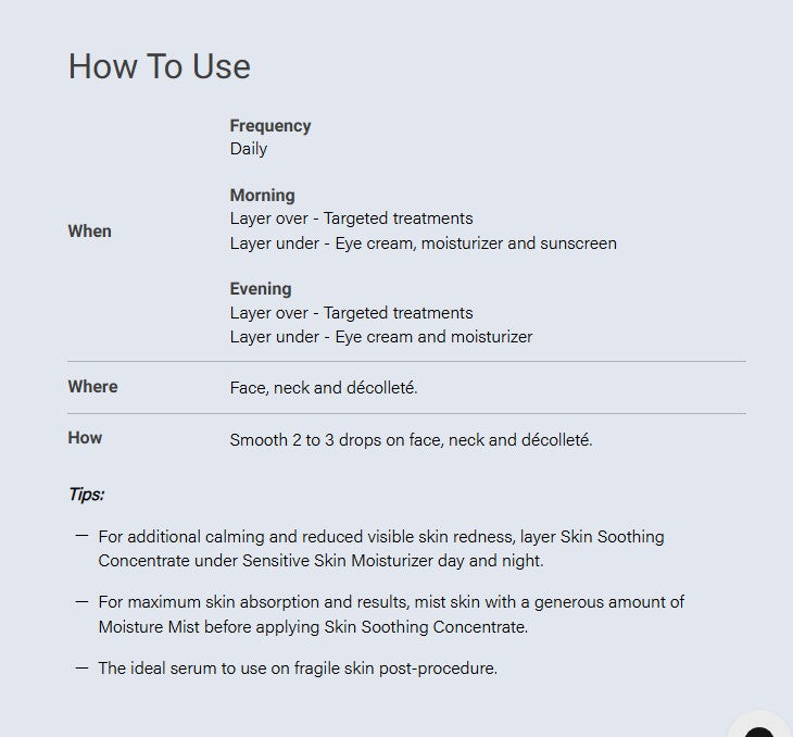 Skin Soothing Concentrate