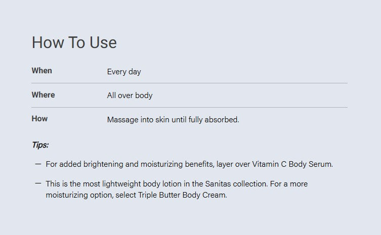 Vitamin C Body Lotion